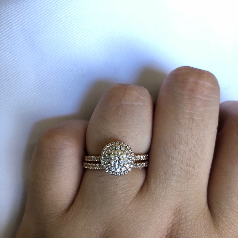 Celebration Grand Wedding Ring/Band Set - Picture 6 of 8